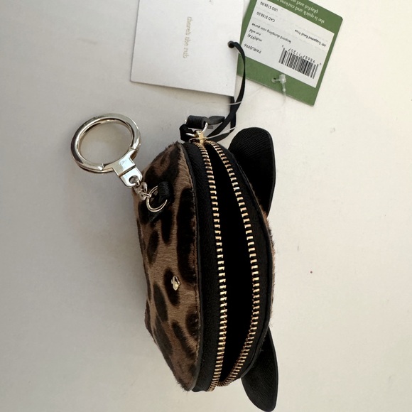 Kate spade leopard calf fur coin purse - Picture 2 of 2